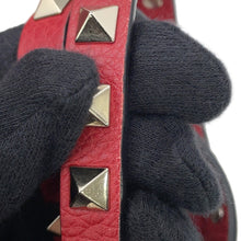 将图像加载到图库查看器中,Valentino Garavani Rock Studded 2-way Shoulder Bag RedNW2B0037VSF Leather