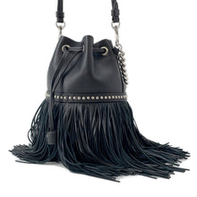 将图像加载到图库查看器中,J&M DAVIDSON Shoulder Bag Carnival Black Leather