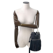 将图像加载到图库查看器中,J&M DAVIDSON Shoulder Bag Carnival Black Leather