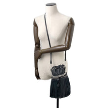 将图像加载到图库查看器中,J&M DAVIDSON Shoulder Bag Carnival Black Leather