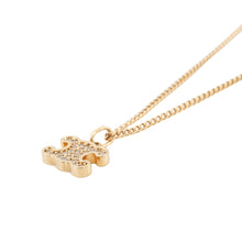 将图像加载到图库查看器中,CELINE Triomphe Necklace Gold460GB6BZI Gold Plated Rhinestone