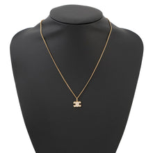 将图像加载到图库查看器中,CELINE Triomphe Necklace Gold460GB6BZI Gold Plated Rhinestone