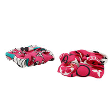 Load image into Gallery viewer, LOUIS VUITTON Scrunchie Set Animogram Zebra PinkM90710 Silk100%