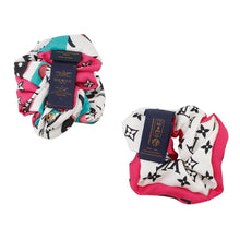Load image into Gallery viewer, LOUIS VUITTON Scrunchie Set Animogram Zebra PinkM90710 Silk100%