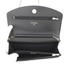 将图像加载到图库查看器中,CHANEL Chain wallet BlackAP4653 Caviar Leather