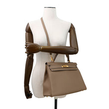 Load image into Gallery viewer, HERMES Kelly Retourne Etoupe Togo Leather Size 32