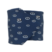 将图像加载到图库查看器中,HERMES Silk tie Maiyon Panda Size 2.8" Marine/Gray006310T Silk100%
