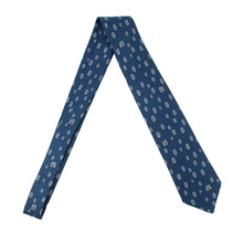 将图像加载到图库查看器中,HERMES Silk tie Maiyon Panda Size 2.8" Marine/Gray006310T Silk100%