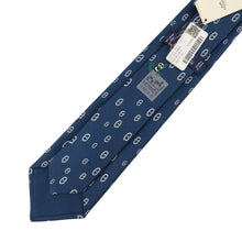 将图像加载到图库查看器中,HERMES Silk tie Maiyon Panda Size 2.8" Marine/Gray006310T Silk100%