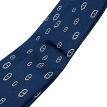 将图像加载到图库查看器中,HERMES Silk tie Maiyon Panda Size 2.8" Marine/Gray006310T Silk100%