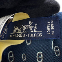 将图像加载到图库查看器中,HERMES Silk tie Maiyon Panda Size 2.8" Marine/Gray006310T Silk100%