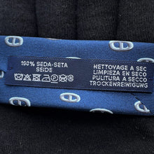 将图像加载到图库查看器中,HERMES Silk tie Maiyon Panda Size 2.8" Marine/Gray006310T Silk100%