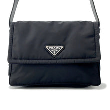 将图像加载到图库查看器中,PRADA Padded Re-Nylon Shoulder Bag Black1BD313 Nylon Leather Size Small