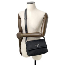 将图像加载到图库查看器中,PRADA Padded Re-Nylon Shoulder Bag Black1BD313 Nylon Leather Size Small