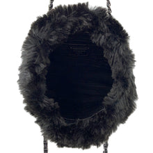 将图像加载到图库查看器中,PRADA Triangle logo Chain tote BlackBR4759 Faux Fur Leather