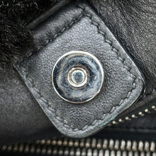 将图像加载到图库查看器中,PRADA Triangle logo Chain tote BlackBR4759 Faux Fur Leather