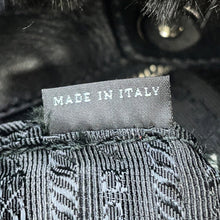 将图像加载到图库查看器中,PRADA Triangle logo Chain tote BlackBR4759 Faux Fur Leather