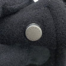 Load image into Gallery viewer, LOUIS VUITTON Signature Varsity Blouson Size 50 Black/White Calf Leather Wool Faux Pearl