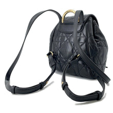 将图像加载到图库查看器中,Dior Macrocannage Caro Backpack BlackM6302UNOZ Lambskin Size Small