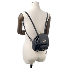 将图像加载到图库查看器中,Dior Macrocannage Caro Backpack BlackM6302UNOZ Lambskin Size Small