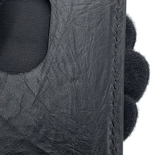 将图像加载到图库查看器中,BALENCIAGA Quilted Magnetic Card Holder Black782132 Crushed Calf Leather