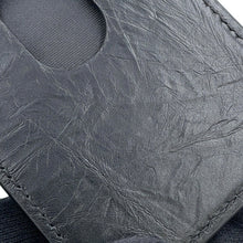 将图像加载到图库查看器中,BALENCIAGA Quilted Magnetic Card Holder Black782132 Crushed Calf Leather