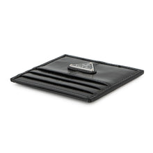 将图像加载到图库查看器中,PRADA Triangle Logo Card Case Black2MC025 Soft Look Leather