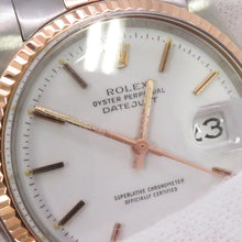 Load image into Gallery viewer, ROLEX Datejust W36mm Stainless Steel K18PG Gold Dial1601/5