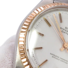将图像加载到图库查看器中,ROLEX Datejust W26mm Stainless Steel K18PG Gold Dial1601/5