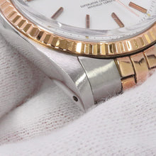 将图像加载到图库查看器中,ROLEX Datejust W26mm Stainless Steel K18PG Gold Dial1601/5