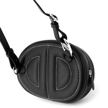 将图像加载到图库查看器中,HERMES In the Loop Cross Body Bag Black Swift Leather