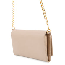 将图像加载到图库查看器中,PRADA Vitello Move Chain Wallet Beige1BP290 Leather
