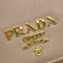 将图像加载到图库查看器中,PRADA Vitello Move Chain Wallet Beige1BP290 Leather