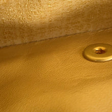 将图像加载到图库查看器中,CHANEL Matelasse Double Flap Jacquard Chain Shoulder Bag Gold CottonJersy