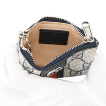 将图像加载到图库查看器中,GUCCI Ophidia Key Case Beige/Navy671722 GG Supreme Leather