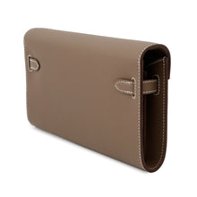 将图像加载到图库查看器中,HERMES Kelly wallet long to go Etoupe Evercolor