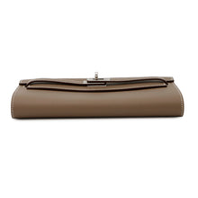将图像加载到图库查看器中,HERMES Kelly wallet long to go Etoupe Evercolor