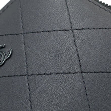将图像加载到图库查看器中,CHANEL Matelasse compact wallet BlackAP3997 Calf Leather