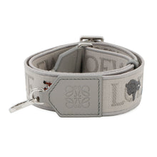 将图像加载到图库查看器中,LOEWE C604T87X27Collaboration Animal Anagram Shoulder Strap GrayC604T87X27 Jacquard Leather