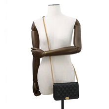 Load image into Gallery viewer, CHANEL Boy Chanel Chain Wallet BlackAP1117 Caviar Leather