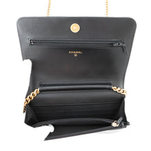 将图像加载到图库查看器中,CHANEL Boy Chanel Chain Wallet BlackAP1117 Caviar Leather