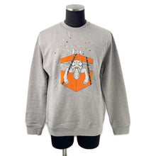 将图像加载到图库查看器中,HERMES Knitted Fabric Boite Surprise Surprise Box Size M Gray/Orange Cotton100%