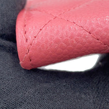 将图像加载到图库查看器中,CHANEL Matelasse Bifold Wallet Card Case PinkA80799 Caviar Leather