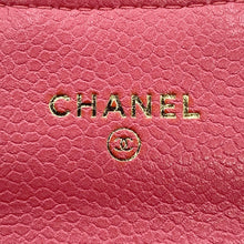 将图像加载到图库查看器中,CHANEL Matelasse Bifold Wallet Card Case PinkA80799 Caviar Leather