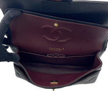 将图像加载到图库查看器中,CHANEL Matelasse W-Flap W-Chain Shoulder Bag BlackA01112 Caviar Leather Size 25