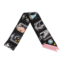 将图像加载到图库查看器中,HERMES Twilly HERMES Story Black/Grease/Rose Silk100%