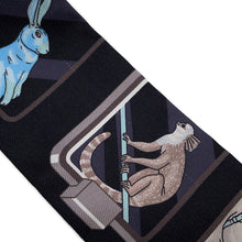 将图像加载到图库查看器中,HERMES Twilly HERMES Story Black/Grease/Rose Silk100%