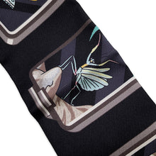 将图像加载到图库查看器中,HERMES Twilly HERMES Story Black/Grease/Rose Silk100%