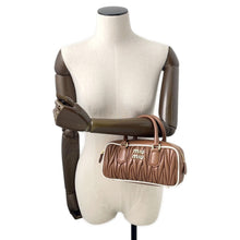 Load image into Gallery viewer, MIUMIU Arkady 2WAY Handbag Camel5BB142 Leather Size regular