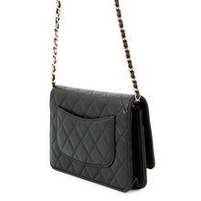 将图像加载到图库查看器中,CHANEL Monaco Series Chain Wallet BlackAP3076 Lambskin